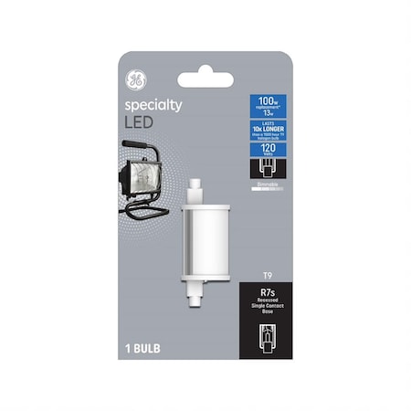 Current GE T9 R7S LED Bulb Warm White 100 Watt Equivalence 1 pk 93129010